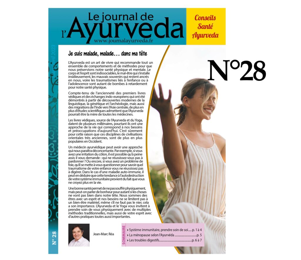 Couverture du Journal de l'Ayurveda n°28