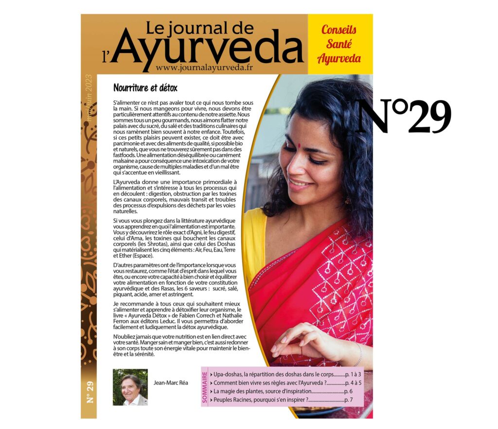 Couverture du journal de l'Ayurveda n°29
