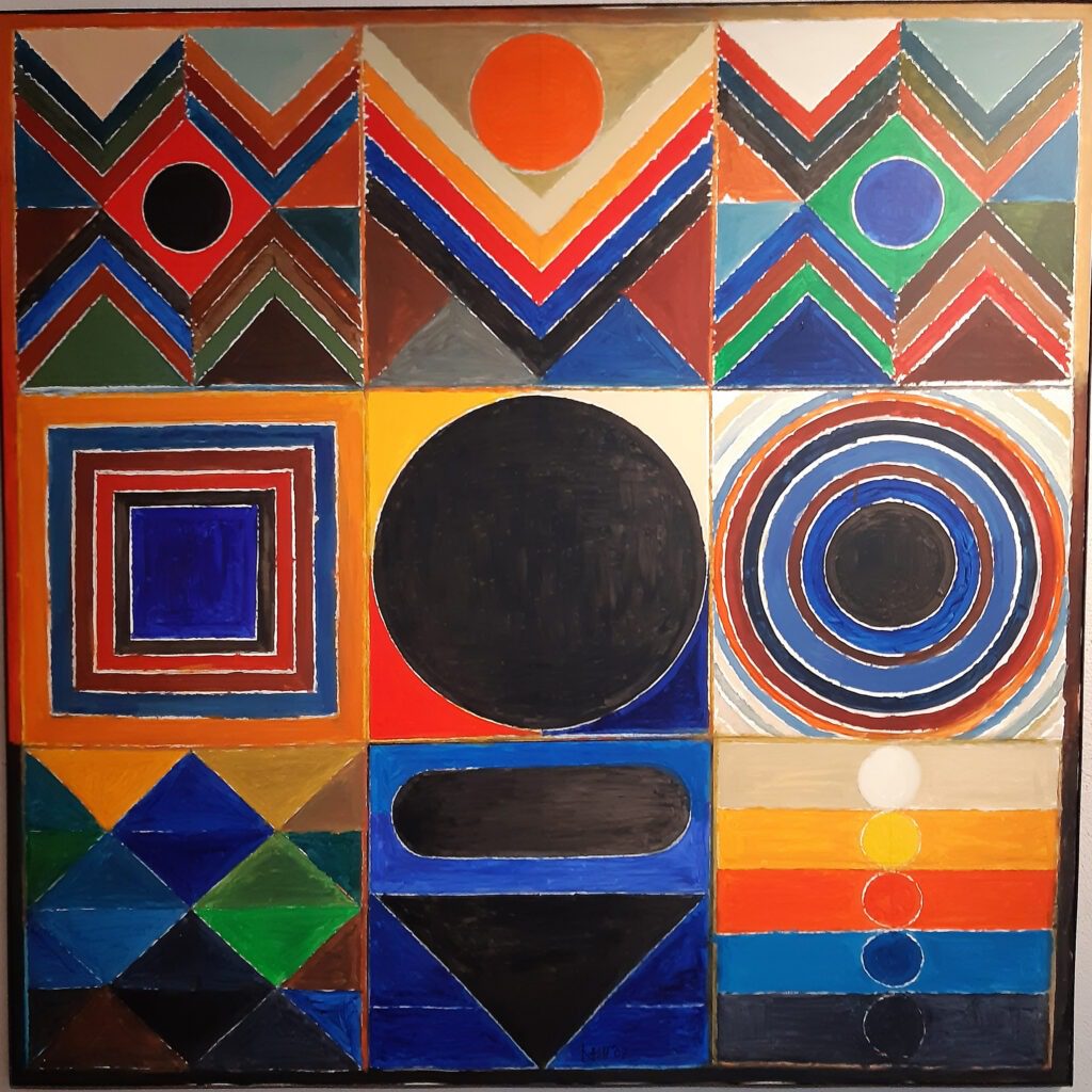 Photo d'une peinture indienne représentant les 5 éléments